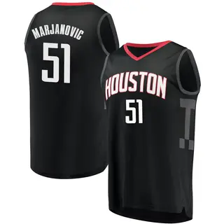 Men's Boban Marjanovic Houston Rockets Fanatics Branded Fast Break Black Jersey - Statement Edition