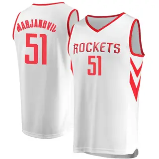 Men's Boban Marjanovic Houston Rockets Fanatics Branded Fast Break White Jersey - Association Edition