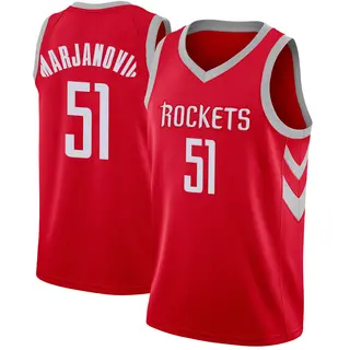 Men's Boban Marjanovic Houston Rockets Nike Swingman Red Jersey - Icon Edition