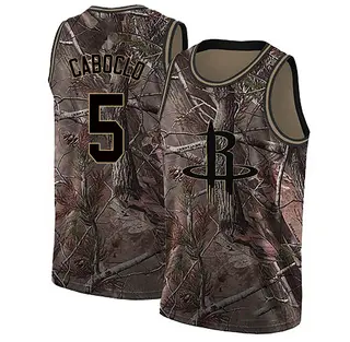 Men's Bruno Caboclo Houston Rockets Nike Swingman Camo Custom Realtree Collection Jersey