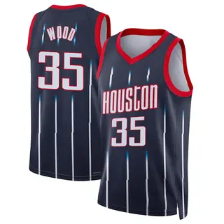 Men's Christian Wood Houston Rockets Nike Swingman Navy 2021/22 City Edition Jersey