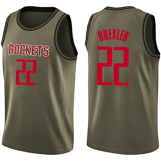 clyde drexler houston rockets jersey