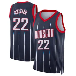 Men's Clyde Drexler Houston Rockets Nike Swingman Navy 2021/22 City Edition Jersey