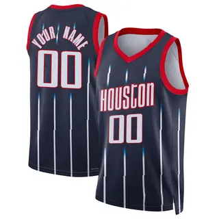 Men's Custom Houston Rockets Nike Swingman Navy 2021/22 City Edition Jersey