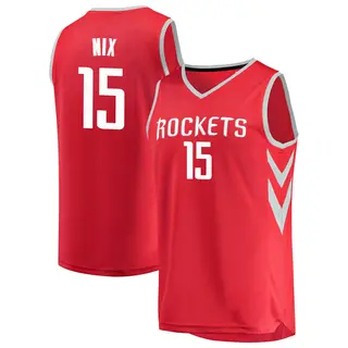 Men's Daishen Nix Houston Rockets Fanatics Branded Red Fast Break Jersey - Icon Edition