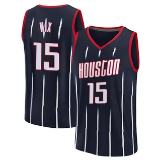 Men's Daishen Nix Houston Rockets Fanatics Branded Replica Navy 2021/22 Fast Break City Edition Jersey