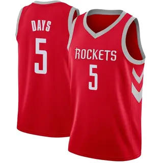 Men's Darius Days Houston Rockets Nike Swingman Red Jersey - Icon Edition