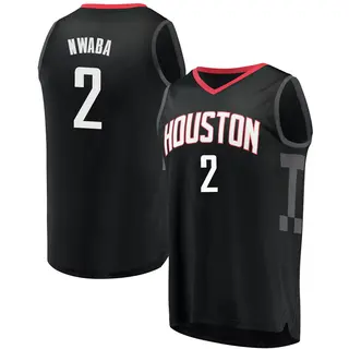 Men's David Nwaba Houston Rockets Fanatics Branded Black Fast Break Jersey - Statement Edition