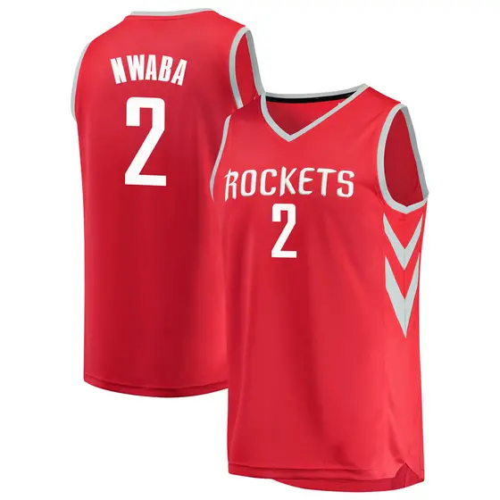 Men's David Nwaba Houston Rockets Fanatics Branded Red Fast Break Jersey - Icon Edition