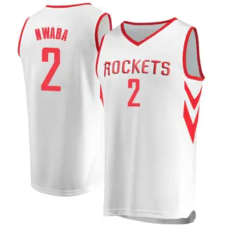 Men's David Nwaba Houston Rockets Fanatics Branded White Fast Break Jersey - Association Edition