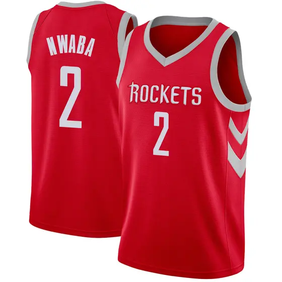 Men's David Nwaba Houston Rockets Nike Swingman Red Jersey - Icon Edition