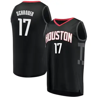 Men's Dennis Schroder Houston Rockets Fanatics Branded Fast Break Black Jersey - Statement Edition