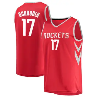 Men's Dennis Schroder Houston Rockets Fanatics Branded Fast Break Red Jersey - Icon Edition