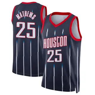 Men's Garrison Mathews Houston Rockets Nike Swingman Navy 2021/22 City Edition Jersey