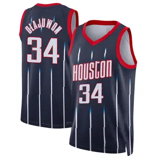 Men's Hakeem Olajuwon Houston Rockets Nike Swingman Navy 2021/22 City Edition Jersey