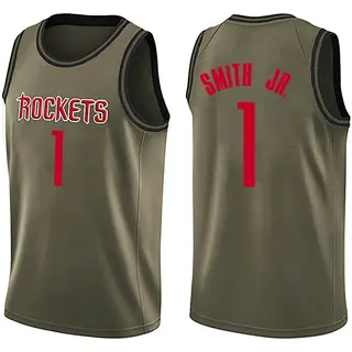 Men's Jabari Smith Jr. Houston Rockets Nike Swingman Green Salute to Service Jersey