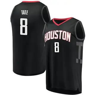 Men's Jae'Sean Tate Houston Rockets Fanatics Branded Black Fast Break Jersey - Statement Edition