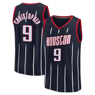 Men's Josh Christopher Houston Rockets Fanatics Branded Replica Navy 2021/22 Fast Break City Edition Jersey