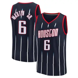 Men's Kenyon Martin Jr. Houston Rockets Fanatics Branded Replica Navy 2021/22 Fast Break City Edition Jersey