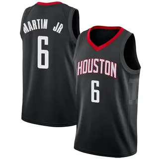 Men's Kenyon Martin Jr. Houston Rockets Nike Swingman Black Jersey - Statement Edition