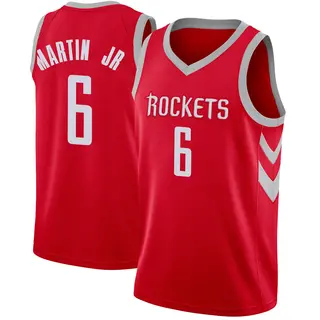 Men's Kenyon Martin Jr. Houston Rockets Nike Swingman Red Jersey - Icon Edition