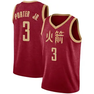Men's Kevin Porter Jr. Houston Rockets Nike Swingman Red 2018/19 Jersey - City Edition