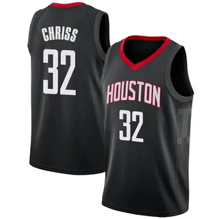 Men's Marquese Chriss Houston Rockets Nike Swingman Black Jersey - Statement Edition