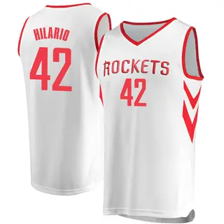 Men's Nene Hilario Houston Rockets Fanatics Branded White Fast Break Jersey - Association Edition