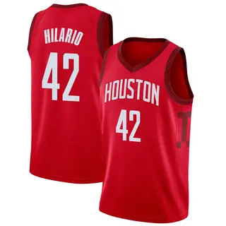 Men's Nene Hilario Houston Rockets Nike Swingman Red 2018/19 Jersey - Earned Edition