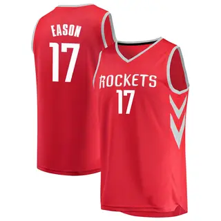Men's Tari Eason Houston Rockets Fanatics Branded Fast Break Red Jersey - Icon Edition