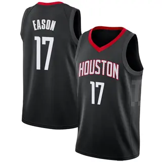 Men's Tari Eason Houston Rockets Nike Swingman Black Jersey - Statement Edition