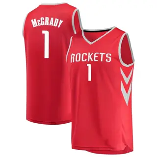 Men's Tracy McGrady Houston Rockets Fanatics Branded Red Fast Break Jersey - Icon Edition