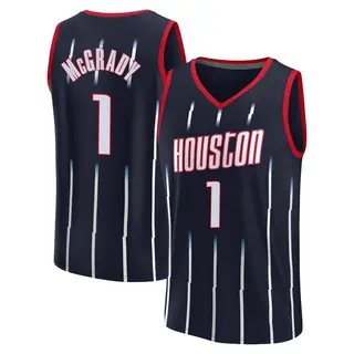 Men's Tracy McGrady Houston Rockets Fanatics Branded Replica Navy 2021/22 Fast Break City Edition Jersey