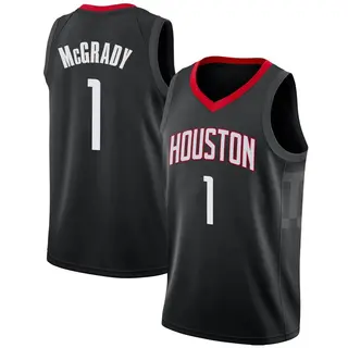 Men's Tracy McGrady Houston Rockets Nike Swingman Black Jersey - Statement Edition