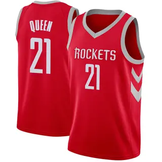 Men's Trevelin Queen Houston Rockets Nike Swingman Red Jersey - Icon Edition