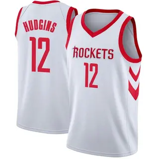 Men's Trevor Hudgins Houston Rockets Nike Swingman White Jersey - Association Edition