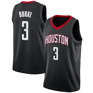 Men's Trey Burke Houston Rockets Nike Swingman Black Jersey - Statement Edition