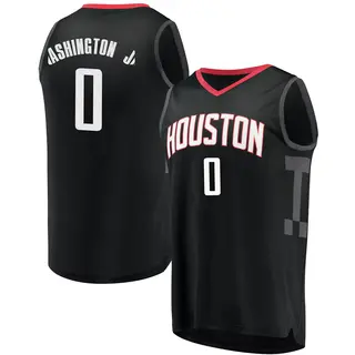 Men's TyTy Washington Jr. Houston Rockets Fanatics Branded Fast Break Black Jersey - Statement Edition