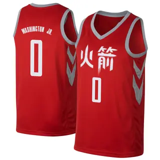 Men's TyTy Washington Jr. Houston Rockets Nike Swingman Red Jersey - City Edition
