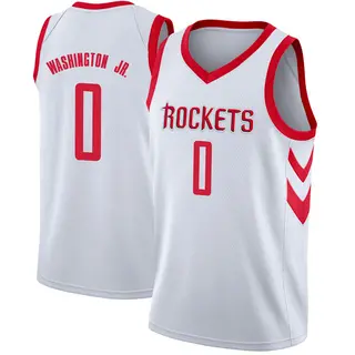 Men's TyTy Washington Jr. Houston Rockets Nike Swingman White Jersey - Association Edition