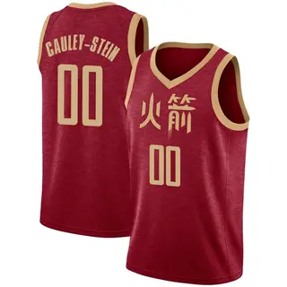 Men's Willie Cauley-Stein Houston Rockets Nike Swingman Red 2018/19 Jersey - City Edition