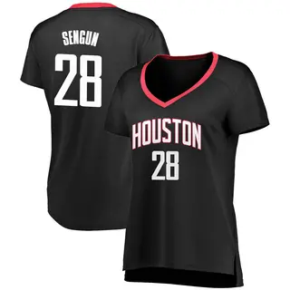 Women's Alperen Sengun Houston Rockets Fanatics Branded Black Fast Break Jersey - Statement Edition