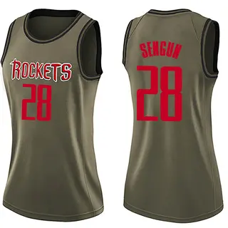 Women's Alperen Sengun Houston Rockets Nike Swingman Green Salute to Service Jersey