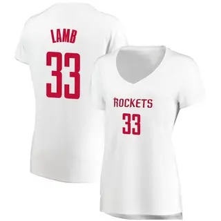 Women's Anthony Lamb Houston Rockets Fanatics Branded Fast Break White Jersey - Association Edition
