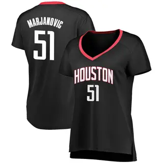 Women's Boban Marjanovic Houston Rockets Fanatics Branded Fast Break Black Jersey - Statement Edition