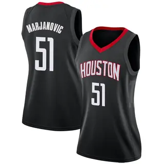 Women's Boban Marjanovic Houston Rockets Nike Swingman Black Jersey - Statement Edition