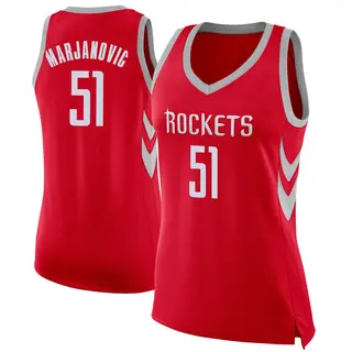 Women's Boban Marjanovic Houston Rockets Nike Swingman Red Jersey - Icon Edition