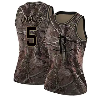 Women's Bruno Caboclo Houston Rockets Nike Swingman Camo Custom Realtree Collection Jersey