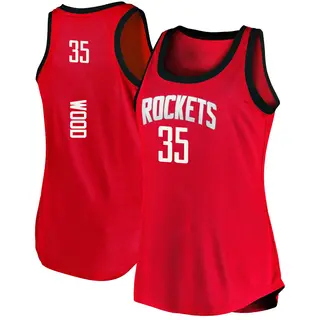 Women's Christian Wood Houston Rockets Fanatics Branded Fast Break Red 2020/21 Tank Jersey - Icon Edition