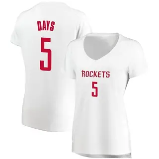 Women's Darius Days Houston Rockets Fanatics Branded Fast Break White Jersey - Association Edition